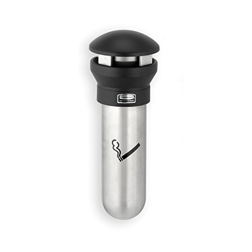 Rubbermaid Commercial Products FG9W3200SSBLA Infinity Standaschenbecher, wandmontiert, Edelstahl, Schwarz Rubbermaid Commercial Products FG9W3200SSBLA Infinity Standaschenbecher, wandmontiert, Edelstahl, Schwarz von Rubbermaid