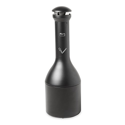 Rubbermaid Commercial Products FG9W3300BLA Infinity Genie Standaschenbecher, Schwarz von Rubbermaid