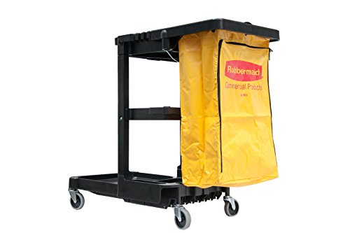 Rubbermaid Commercial Products Janitor Cart with Bag and 4 Swivel Wheels von Rubbermaid Commercial Products