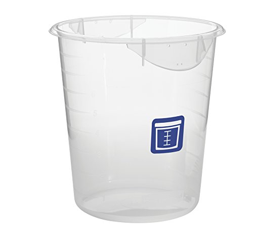 Rubbermaid Commercial Products Round Food Storage Container, Clear, Blue Label, 7.6 L von Rubbermaid Commercial Products