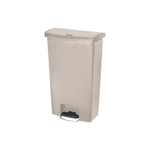 Rubbermaid Commercial Products Slim Jim 1883460 68 Litre Front Step Step-On Resin Wastebasket - Beige Rubbermaid Commercial Products Slim Jim 1883460 68 Litre Front Step Step-On Resin Wastebasket - Beige von Rubbermaid Commercial