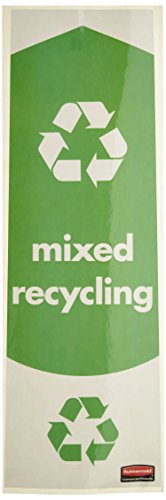 Rubbermaid Commercial Products Slim Jim Sticker Set for Mixed Recycle Waste Rubbermaid Commercial Products Slim Jim Sticker Set for Mixed Recycle Waste von Rubbermaid Commercial Products