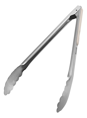 Rubbermaid Commercial Products Stainless-Steel Tongs, 30 cm, Brown Grips von Rubbermaid Commercial Products