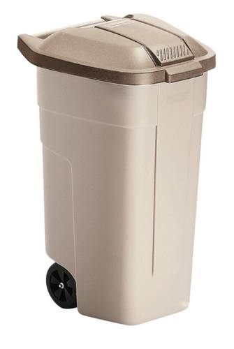 Rubbermaid 8713631045556 Wertstofftonne 100l (B x H x T) 530 x 850 x 510mm Beige 1St. von Rubbermaid