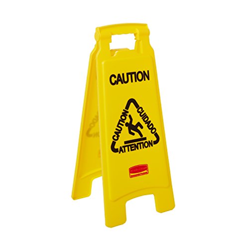 Rubbermaid Commercial Products 2 Sided Multilingual 'Caution Wet Floor' Floor Sign von Rubbermaid Commercial Products