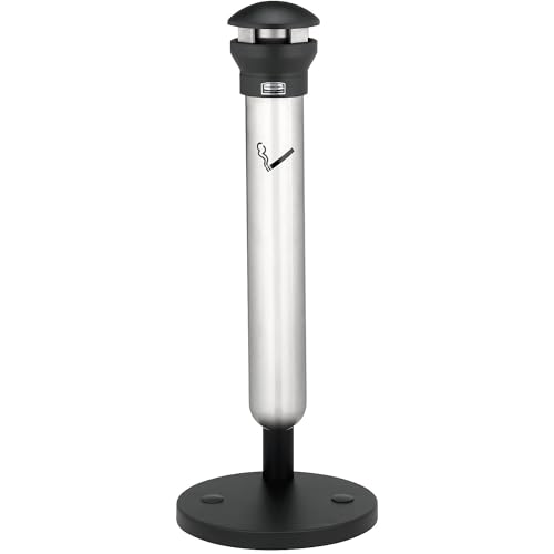 Rubbermaid Commercial Products Infinity Stand Alone Smoking Receptacle - Stainless Steel/Black von Rubbermaid Commercial Products