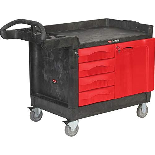 Rubbermaid Commercial Products TradeMaster 4 Drawer 1 Door Mobile Cabinet - Black von Rubbermaid Commercial Products