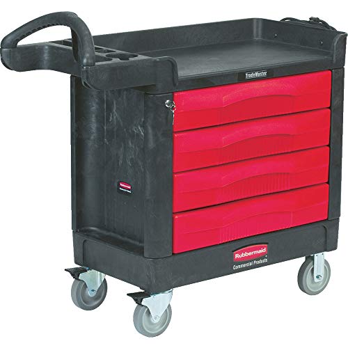 Rubbermaid Commercial Products TradeMaster 4 Drawer Cart - Black von Rubbermaid Commercial Products