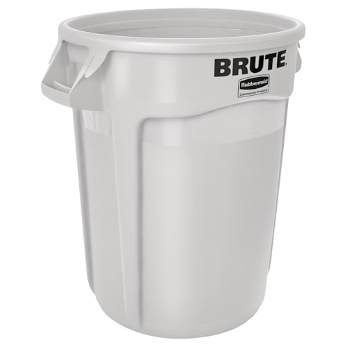 Rubbermaid Commercial Products Universalcontainer, rund - Inhalt ca. 121 l, Beschichtung lebensmittelecht Kunststofftonnen von Rubbermaid Commercial Products