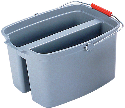 Rubbermaid Doppeleimer, 18 Liter, PP, grau von Rubbermaid