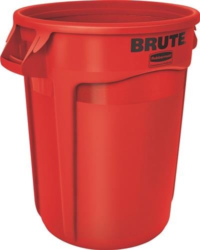 Rubbermaid Mehrzwecktonne rot 121l PE Außen-Ø560xH692mm FG263200RED von Rubbermaid