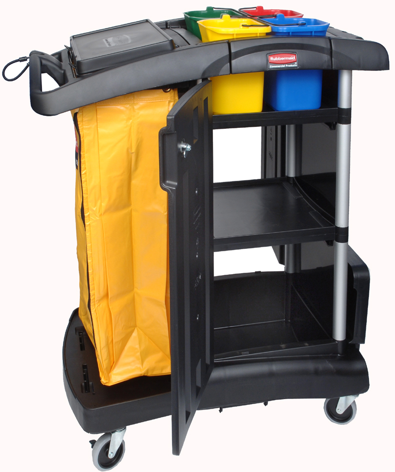 Rubbermaid Mikrofaser-Reinigungswagen FG9T7400, schwarz Rubbermaid Mikrofaser-Reinigungswagen FG9T7400, schwarz von Rubbermaid