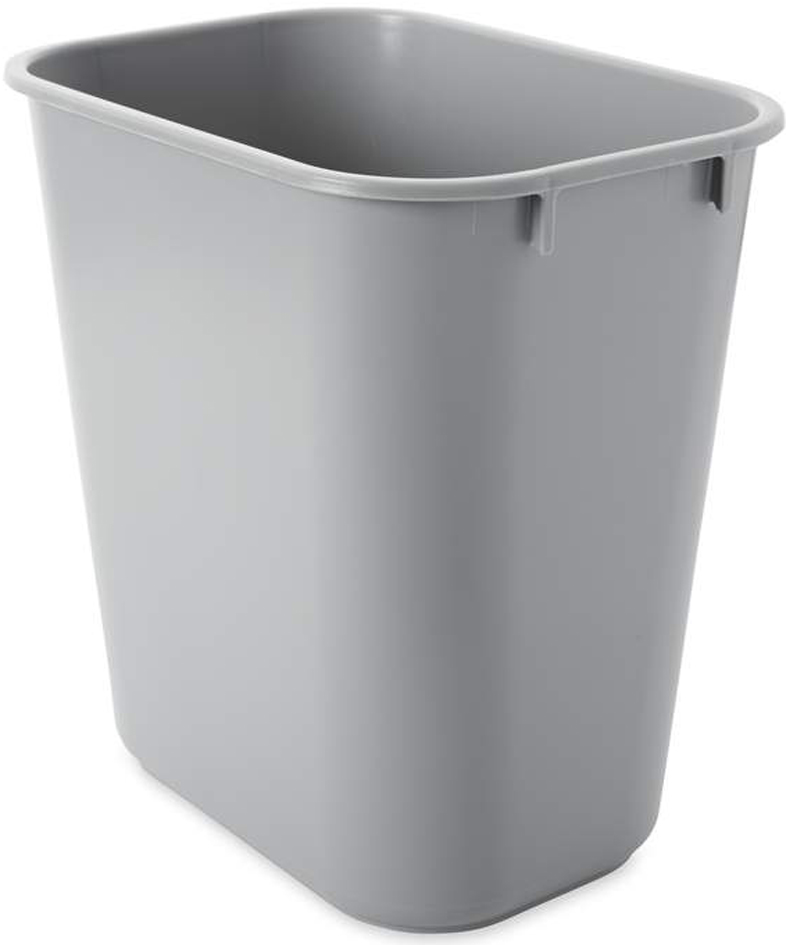 Rubbermaid Papierkorb, 12,9 Liter, rechteckig, PE, grau von Rubbermaid