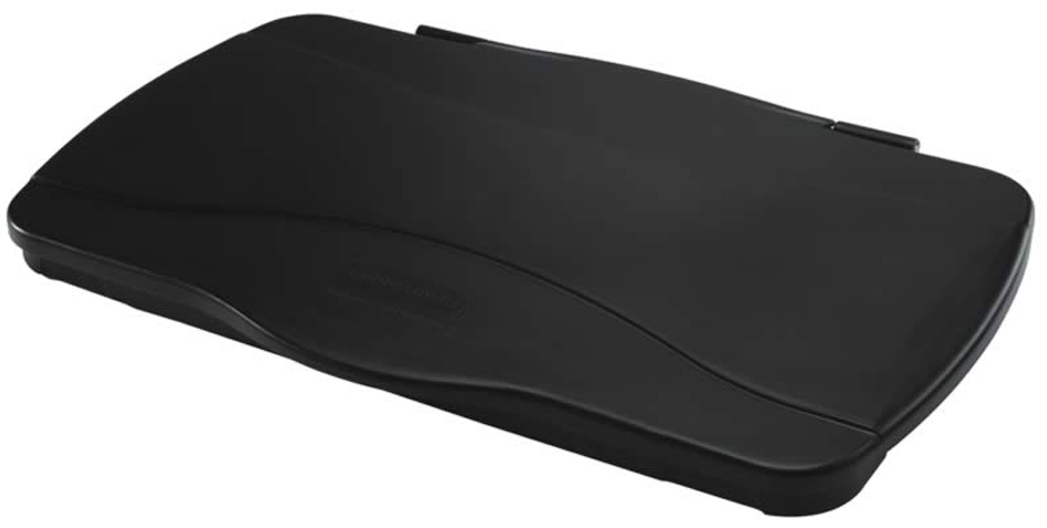 Rubbermaid Scharnierdeckel Slim Jim, schwarz Rubbermaid Scharnierdeckel Slim Jim, schwarz von Rubbermaid