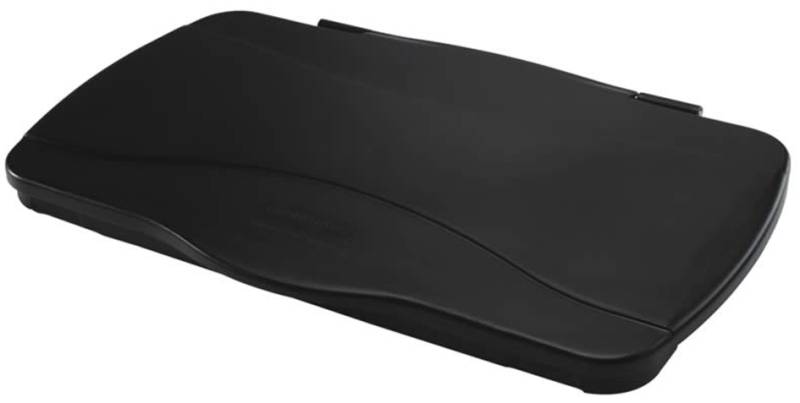 Rubbermaid Scharnierdeckel Slim Jim, schwarz von Rubbermaid