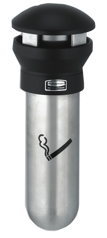 Rubbermaid Wandascher Infinity, rund, silber / schwarz Rubbermaid Wandascher Infinity, rund, silber / schwarz von Rubbermaid