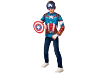 Captain America Deluxe Oberteil Kostüm Set, 4-7 Jahre von Rubies