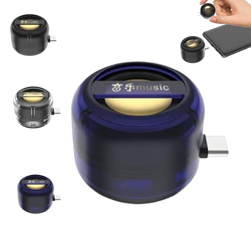 Tragbarer 5X-Lautsprecherverstärker Outdoor Speaker– Plug & Play für Musik/Anrufe, 100 W Plug & Play-Lautsprecherverstärker, Kompakter Klangverstärker für Telefon/Gitarre/TV (Transparent) von Rubu22a