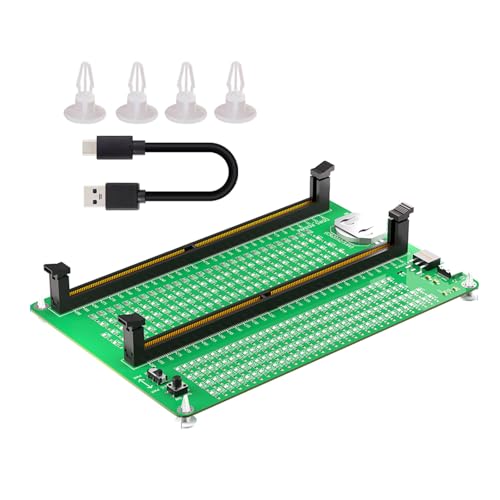 DDR5 Speicherschlitzentester Breites Kompatibilität DDR5 Speichertester Für Speichercomputerreparaturadapterplatine Für Computer DDR5 Speicherschlitzentester Breites Kompatibilität DDR5 Speichertester Für Speichercomputerreparaturadapterplatine Für Computer von Rudiaoa