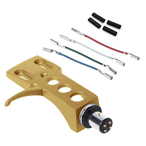 Für LP Disc Record Player Phono Plattenspieler Headshell 4-polige Aluminiumlegierung mit Bleidrähten für Direktantrieb Turnt Für LP Disc Record Player Phono Plattenspieler Headshell 4-polige Aluminiumlegierung mit Bleidrähten für Direktantrieb Turnt von Rudiaoa