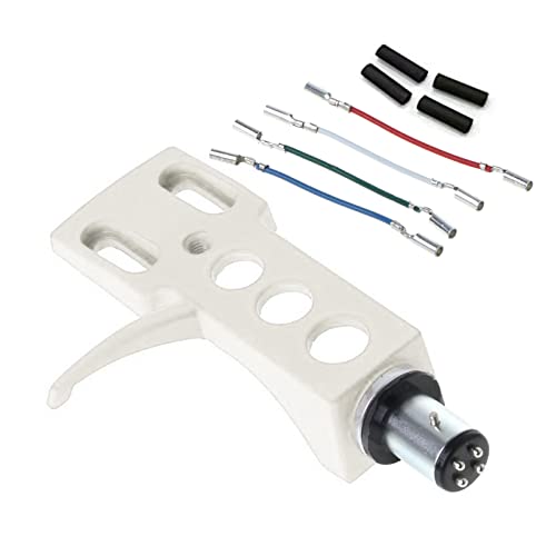 Für LP Disc Record Player Phono Plattenspieler Headshell 4-polige Aluminiumlegierung mit Bleidrähten für Direktantrieb Turnt Für LP Disc Record Player Phono Plattenspieler Headshell 4-polige Aluminiumlegierung mit Bleidrähten für Direktantrieb Turnt von Rudiaoa