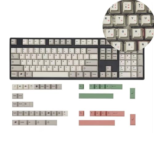 Klassische Tastatur mit 149 Tasten, Hintergrundbeleuchtung, Englisch/Koreanisch/Japanisch/Russisch für mechanische Tastaturen, verschleißfest Klassische Tastatur mit 149 Tasten, Hintergrundbeleuchtung, Englisch/Koreanisch/Japanisch/Russisch für mechanische Tastaturen, verschleißfest von Rudiaoa