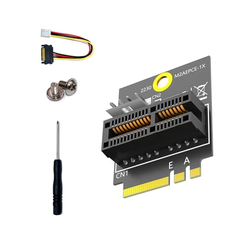 PCIe 1x Steckplatz Zu Key A+E 4Pin Netzteil 2230 Adapter Board Converter Risers Card Für Heimcomputer PCIe 1x Steckplatz Zu Key A+E 4Pin Netzteil 2230 Adapter Board Converter Risers Card Für Heimcomputer von Rudiaoa