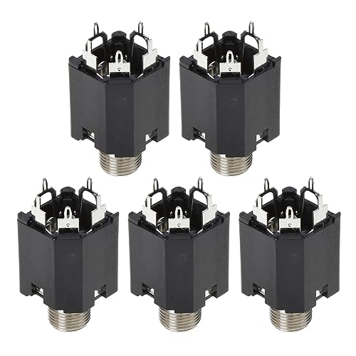 Rudiaoa 1 x 2 x 5 x 6,35 mm Mikrofonbuchse, 50 V, 0,5 A, 5-poliges vertikales Inline-Mikrofon-Zubehör Rudiaoa 1 x 2 x 5 x 6,35 mm Mikrofonbuchse, 50 V, 0,5 A, 5-poliges vertikales Inline-Mikrofon-Zubehör von Rudiaoa