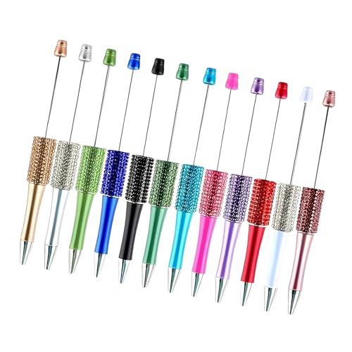 Rudiaoa 12 bunte Kugelschreiber mit Perlen für kreatives Schreiben und Personalisieren von Stift-Enthusiasten, Büro, Studenten Rudiaoa 12 bunte Kugelschreiber mit Perlen für kreatives Schreiben und Personalisieren von Stift-Enthusiasten, Büro, Studenten von Rudiaoa