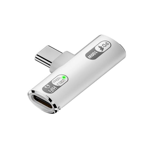 Rudiaoa 2 In 1 USB C Zu Kopfhörern Und Ladeadapter Für Telefon 15 S22 Und Weitere Geräte Schnell PD100W von Rudiaoa