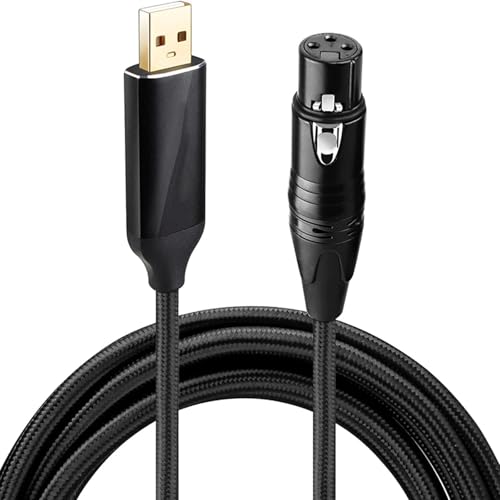 Rudiaoa 3Pin Frauen USB Aufnahmekabel Für Kondensator MICS Instrumente Und COMPUTER Hördraht von Rudiaoa