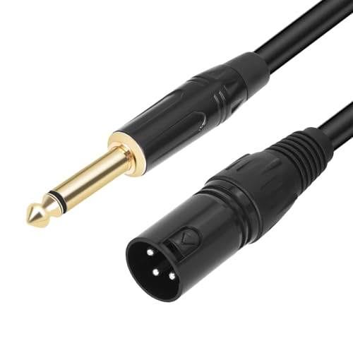 Rudiaoa 3pin Männlich Bis 1/4 Zoll 6 35 Mm Hörkabel Unausgeglichene Verbindung Für Mixer Und Mikrofone Haltbarkeit PVC von Rudiaoa