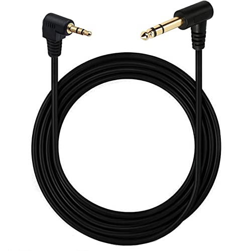 Rudiaoa Flexible 1/8 Bis 1/4 Stereokabel 3 5 Mm TRS Bis 6 35 Mm Audiokabelgitarre Männlich Goldplattierte Connctors Draht von Rudiaoa