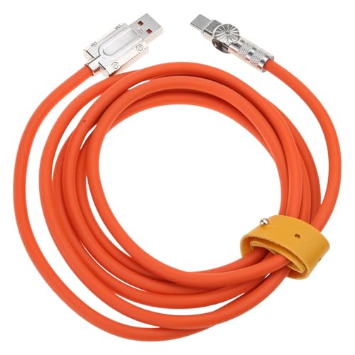 Rudiaoa USB Zu USB C Kabel 120W 180 Rotierende Kopf Mit LED USB C Ladungskabel Schnelles Für Handy Tablet von Rudiaoa