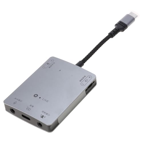 Verlustfreier Sound-Typ-C-Adapter, Soundkartenkonverter für Live-Übertragung/Aufladen Verlustfreier Sound-Typ-C-Adapter, Soundkartenkonverter für Live-Übertragung/Aufladen von Rudiaoa