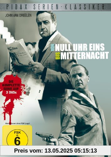 Pidax Serien-Klassiker: Von null Uhr eins bis Mitternacht - Die komplette 13-teilige Krimiserie [2 DVDs] von Rudolf Nussgruber