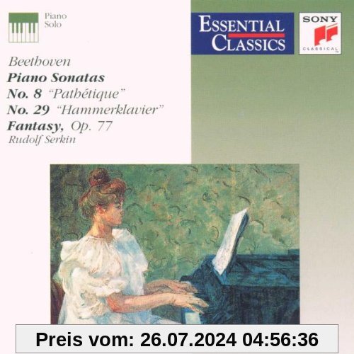 Klaviersonaten 8 und 29 / Fantasie Op. 77 von Rudolf Serkin