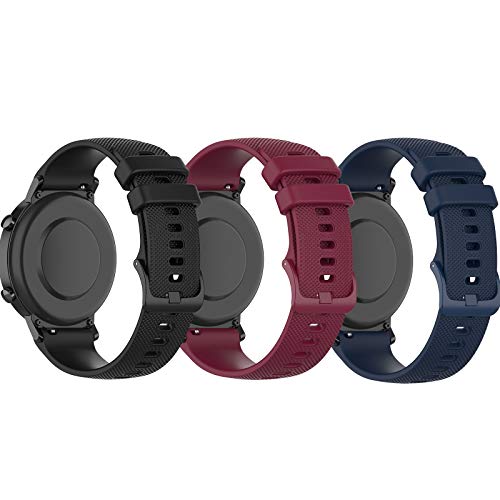 Kompatibel mit Umidigi Uwatch 3/Umidigi UFit/Umidigi Uwatch GT Ersatzarmband Armband Silikon,weiches&bequemes Band für Umidigi Uwatch 3/Umidigi Uwatch GT Smartwatch Tracker Armbänder 19mm Zubehör von RuenTech