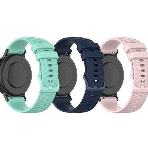 Kompatibel mit Umidigi Uwatch 3/Umidigi UFit/Umidigi Uwatch GT Ersatzarmband Armband Silikon,weiches&bequemes Band für Umidigi Uwatch 3/Umidigi Uwatch GT Smartwatch Tracker Armbänder 19mm Zubehör von RuenTech