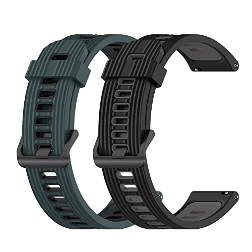 RuenTech Armband Kompatibel mit Umidigi Urun S Armband, 22mm Silikon Ersatzarmband Sport Uhrenarmband für Umidigi Uwatch2/Uwatch5/Uwatch 2s/uwatch 3s (Farbe 2D) von RuenTech