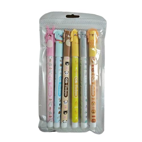 Rufevee 1/6 Stück Niedliche Tierform lösch barer Stift Schwarz/Blau Tinte Schreib werkzeug Schnelltrocknung neutraler Stift Schul bedarf Schüler Schreibwaren Rufevee 1/6 Stück Niedliche Tierform lösch barer Stift Schwarz/Blau Tinte Schreib werkzeug Schnelltrocknung neutraler Stift Schul bedarf Schüler Schreibwaren von Rufevee