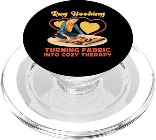Teppichhaken: Teppichhaken: Stoff in gemütliche Therapie verwandeln PopSockets PopGrip für MagSafe Teppichhaken: Teppichhaken: Stoff in gemütliche Therapie verwandeln PopSockets PopGrip für MagSafe von Rug Hooking and Rug Making Designs For Women