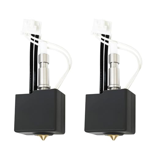RugooSpink 2PCS 0.4MM Kobra S1 Hotend Kobra S1 Combo Hot End Kobra S1 Extruder Hotend mit Messing Düse Kehlrohr Montage Kobra S1 Druckkopf Ersatz für Anycubic 3D Drucker Zubehör/Teile von RugooSpink