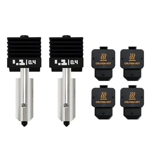 RugooSpink 2PCS 0.4MM gehärtetes Hotend für Bambu Lab H2D Combo Hot End Extruder Hotend mit Extra 2PCS Silikon Sleeve Assembly Druckkopf Ersatz für H2D/H2D Laser RugooSpink 2PCS 0.4MM gehärtetes Hotend für Bambu Lab H2D Combo Hot End Extruder Hotend mit Extra 2PCS Silikon Sleeve Assembly Druckkopf Ersatz für H2D/H2D Laser von RugooSpink