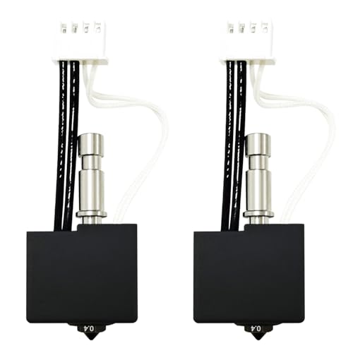 RugooSpink 2PCS gehärtetes Hotend für Kobra S1 Combo 0.4MM Hot End Extruder Hotend für Kobra S1 mit 200K Thermistor Assembly Druckkopf Ersatz für Anycubic 3D Drucker von RugooSpink