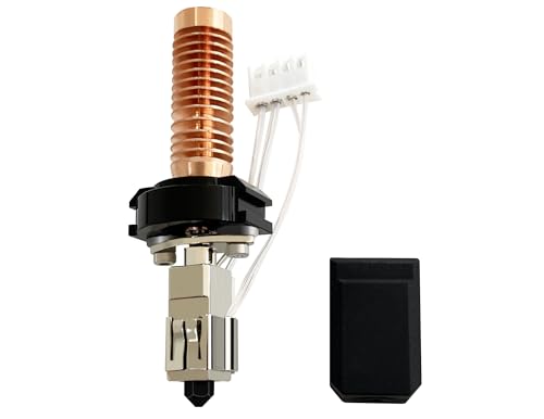 RugooSpink Hotend Keramik für Adventurer 5M/5M Pro Hot End 0,4 mm abnehmbare Düse schnell gehärteter Stahl Extruder Hotend Ersatz Assembly Druckkopf für Flashforge 3D Drucker Zubehör von RugooSpink