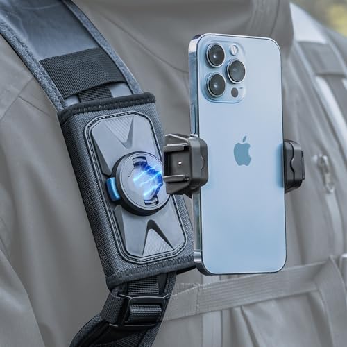 Rugvis Magnetische Rucksack-Schultergurt-Halterung für Handy, Rucksack-Clip-Halterung, kompatibel mit iPhone 15/14/13, Samsung und den meisten Handys Rugvis Magnetische Rucksack-Schultergurt-Halterung für Handy, Rucksack-Clip-Halterung, kompatibel mit iPhone 15/14/13, Samsung und den meisten Handys von Rugvis