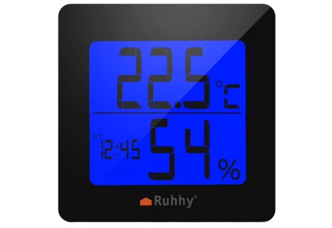 Ruhhy Multifunktionale Wetterstation: Thermometer, Hygrometer, Uhr, Wecker Wetterstation (Multifunktionale Wetterstation für präzise Messungen) von Ruhhy