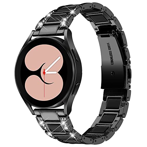 RuiRdot Armband kompatibel mit Galaxy Watch 4 40 mm 44 mm, 5,5 "-8,0" verstellbares Sportarmband Leichtes Abnehmbares Metallarmband für Galaxy Watch 3 41 mm (R01) von RuiRdot