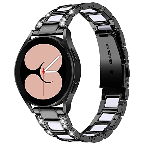 RuiRdot Armband kompatibel mit Galaxy Watch 4 40 mm 44 mm, 5,5 "-8,0" verstellbares Sportarmband Leichtes Abnehmbares Metallarmband für Galaxy Watch 3 41 mm (R02) von RuiRdot